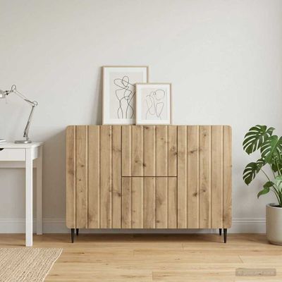 vidaXL Servírovacia skriňa Dub artisan 89 x 34,5 x 62 cm