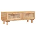 vidaXL Konferenčný stolík hnedý 80x40x30 cm spracov. drevo a borovica