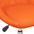 vidaXL Otočné jedálenské stoličky 2 ks oranžové umelá koža