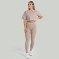Dámske tričko CropTop Taupe - STRIX