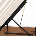 vidaXL Postel s úložným prostorem a matrací Čistá biela 200 x 200 cm