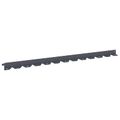 vidaXL Obrubník trávnika 50 ks 102 x 4 x 4 cm Oceľ Antracitová