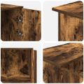 vidaXL Recepčný stôl dymový dub 155x50x103,5 cm kompozitné drevo