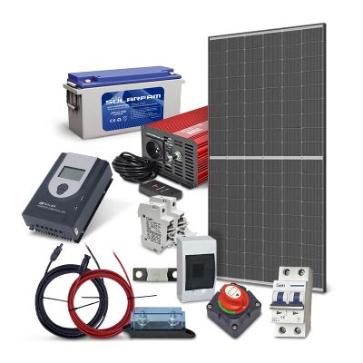 Solárny ostrovný set TRINA 455Wp, olovená batéria 150Ah, striedač 230VAC 1000W