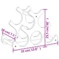 vidaXL Stojan na víno na 6 fliaš 35x18x25,5 cm bambus