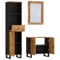 vidaXL 3-dielna súprava kúpeľňového nábytku mangovníkové drevo