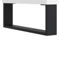 vidaXL Komoda biela 34,5x34x90 cm spracované drevo