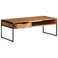 vidaXL Konferenčný stolík 110x55x40 cm, akáciový masív