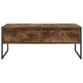 vidaXL Konferenčný stolík Dymová dub 100 x 46 x 40 cm Kompozitné drevo