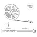 vidaXL LED pás 12 ks Čierna a priehľadná Meď a plast