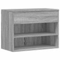 vidaXL Lavica na topánky sivá sonoma 60x30x45 cm spracované drevo