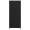 vidaXL Highboard 2 ks Čierny dub 69,5 x 34 x 180 cm Kompozitné drevo