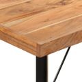 vidaXL Barový stôl 150x70x107 cm masívna akácia a železo