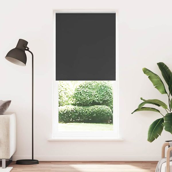 vidaXL Zatemňovacia roleta 124,4x230 cm, šírka látky 120 cm, čierna