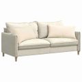 vidaXL Vankúše na pohovku 2 pcs Krémová 80 x 40 cm Kordúrová tkanina