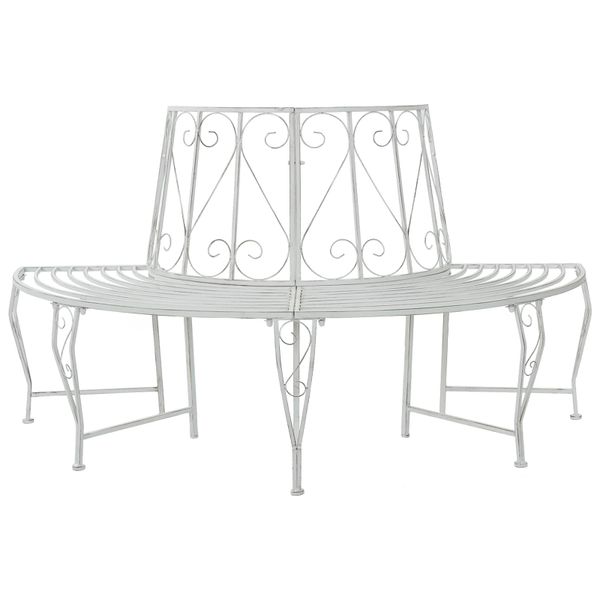 vidaXL Stromová lavička 4-Počet miest 160 x 80 x 89 cm Oceľ