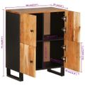 vidaXL Komoda so 4 dvierkami 60x33x75 cm masívna akácia