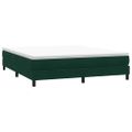 vidaXL Posteľný rám boxsping bez matracom tmavozelený 180x210 cm zamat