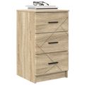 vidaXL Nočný stolík dub sonoma 38 x 38 x 66 cm Kompozitné drevo