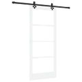 vidaXL Posuvné dvere ORKDAL 86 x 198,5 cm Biela a čierna