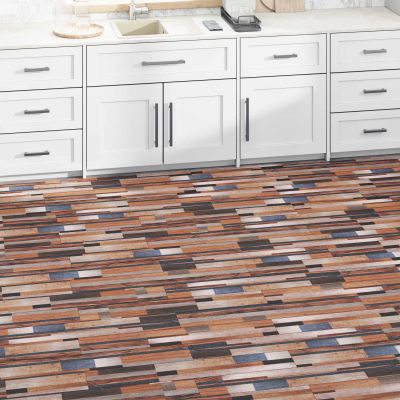 vidaXL Podlahové dosky 36 pcs Viacfarebný 5,02 m² PVC