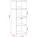 vidaXL Highboard Dub artisan 45 x 41 x 124 cm Kompozitné drevo