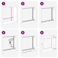 vidaXL Otočné a sklopné okno do suterénu RISOR 60 x 60 cm PVC a sklo