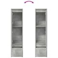 vidaXL Highboard Concrete Grey 29,5x34x119,5 cm Engineered Wood