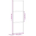 vidaXL Posuvné dvere biele 76x205 cm tvrdené sklo a hliník