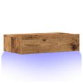 vidaXL TV skrinka s LED svetlami staré drevo 60x35x15,5 cm