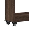vidaXL Skrinka s kolieskami hnedý dub 60x22x79 cm kompozitné drevo
