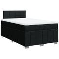 vidaXL Boxspring posteľ s matracom čierna 120x190 cm látka