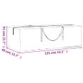 vidaXL Tašky na záhradné vankúše 2 ks čierne 135x40x55 cm polyetylén