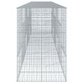vidaXL Gabiónový kôš s krytom 600x100x150 cm pozinkované železo