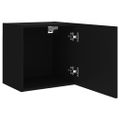 vidaXL TV nástenné skrinky 2 ks čierne 40,5x30x40 cm kompozitné drevo