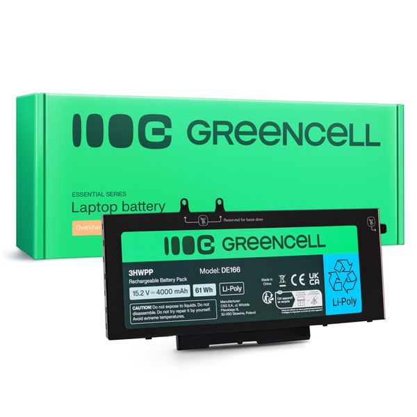 DE166 Green Cell Batéria 3HWPP pre Dell Latitude 5400, 5401, 5410, 5411, 5500, 5501, 5510, 5511, 759
