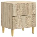 vidaXL Nočný stolík 2 ks Dub sonoma 43 x 34,5 x 48 cm Kompozitné drevo