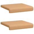 vidaXL Vankúš na lavičku 2 ks Sherpa látka Béžová Hĺbka 35 cm