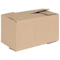 vidaXL Skladací box s úložiskom 50 ks Prírodná 24 x 13 x 13 cm Kartón
