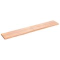 vidaXL Kúpeľňová doska bledohnedá 180x30x(2-4) cm ošetrený masív