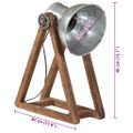 vidaXL Stolová lampa 25 W starožitná strieborná 30x17x40cm E27