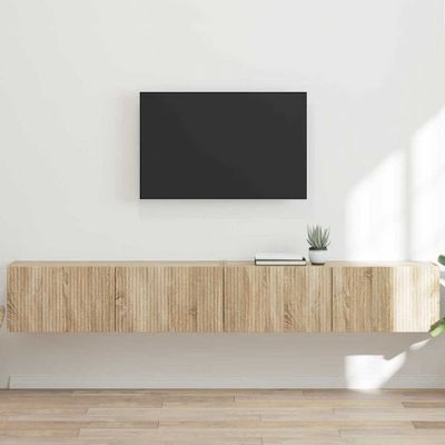 vidaXL TV nástenná skriňa Nástenný 2 pcs Sonoma 98 x 31 x 29,5 cm
