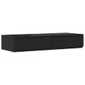 vidaXL Zásuvky pod posteľ Čierny dub 100 x 36,5 x 16,5 cm