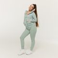 Dámska mikina so zipsom Limitless Eucalypt - GymBeam, veľkosť XXL, veľkosť oblečenia XXL