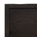vidaXL Kúpeľňová doska tmavohnedá 200x30x(2-4) cm ošetrený masív