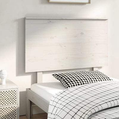 vidaXL Čelo postele biele 104x6x82,5 cm masívna borovica
