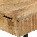 vidaXL Toaletný stolík 105x35x75 cm surový mangovníkový masív a železo