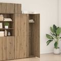 vidaXL Highboard Remeselný dub 70 x 42,5 x 185 cm
