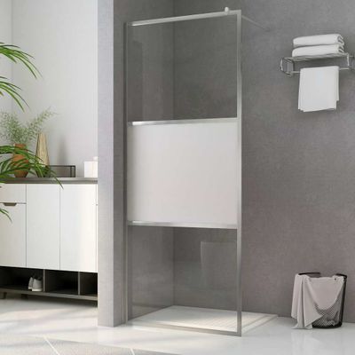 vidaXL Sprchová zástena z polopriehľadného ESG skla 80x195 cm