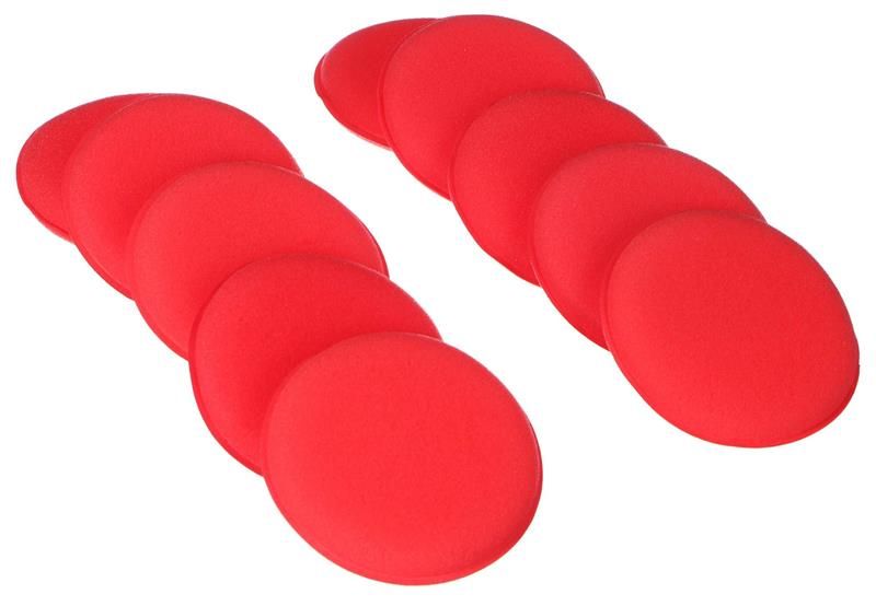 Sada lešticích polštárov na vosk auta CAR DETAILING WAX PAD 10, 10ks SIXTOL
